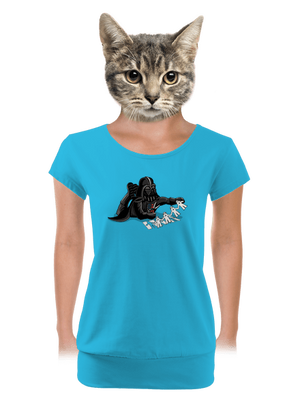 női póló elasztikus alsó szegéllyel