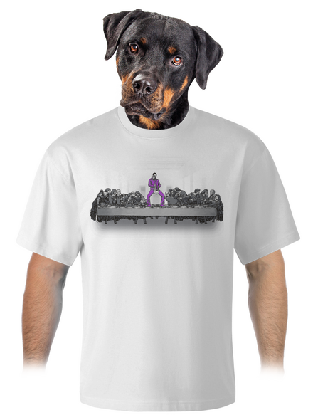 Jézus és Lebowski unisex túlméretezett póló White