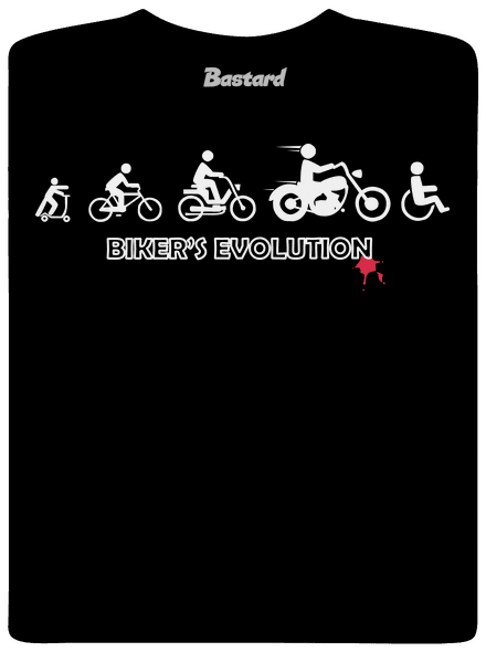 Bikers evolution gyerek póló Black
