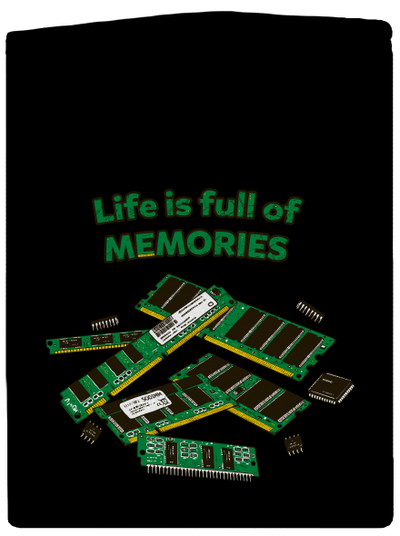 Memóriában tárolva cipzáras férfi pulóver Black