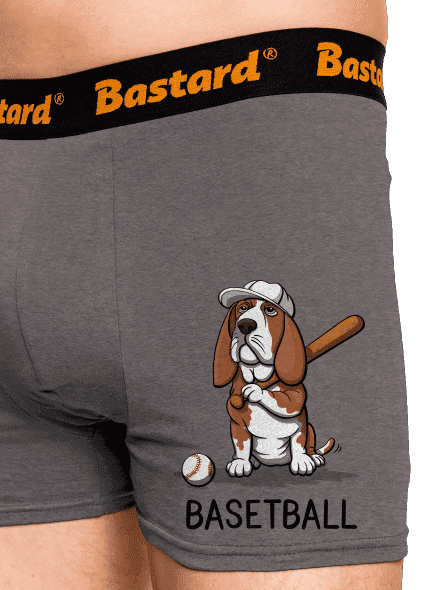 Basetball boxeralsó Gray Melange