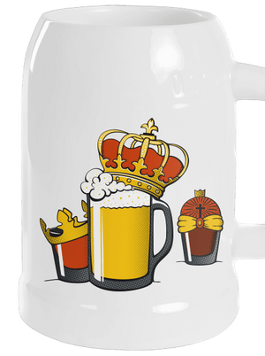 Három Királyok söröskorsó White