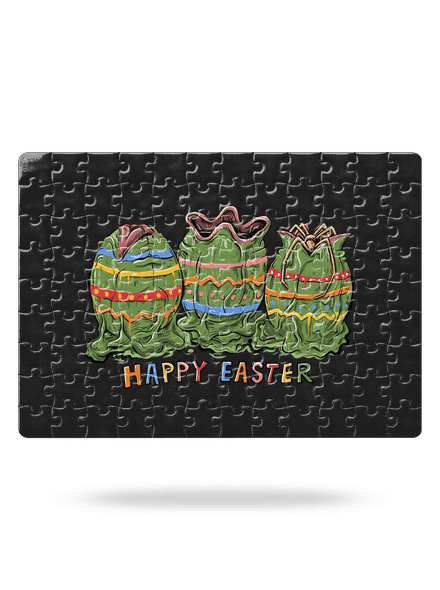 Happy easter kirakós White