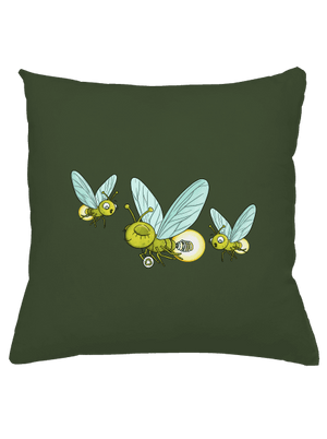 Szentjánosbogár párna Olive Green
