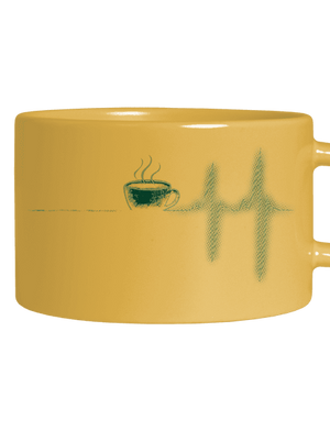 Coffee help macaron bögre Yellow Macaron