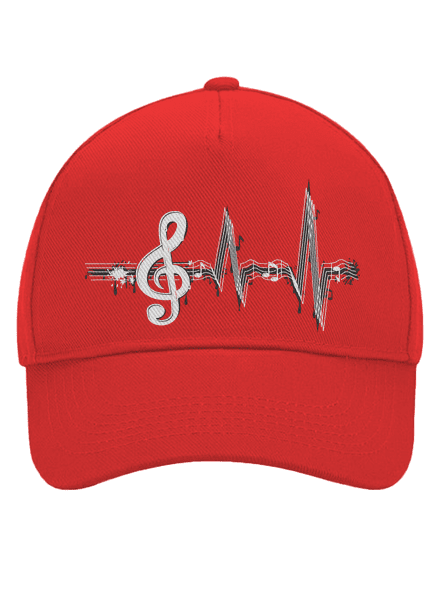 A zene az életem baseballsapka Classic Red