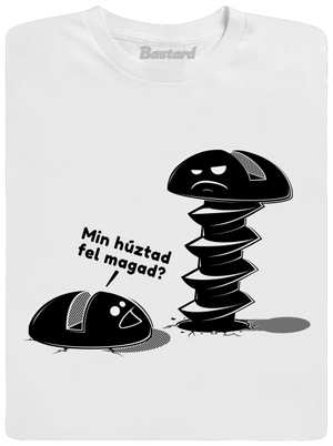 Felhúzva férfi póló White