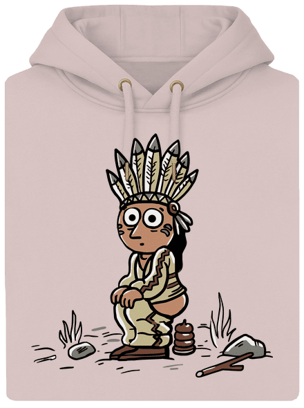 Indián unisex prémium pulóver Rose Chalk