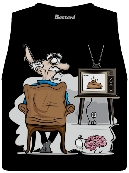 TV News női bővített trikó Black