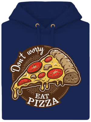 Pizza unisex prémium pulóver Navy
