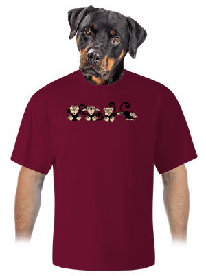 Majmok unisex túlméretezett póló Garner