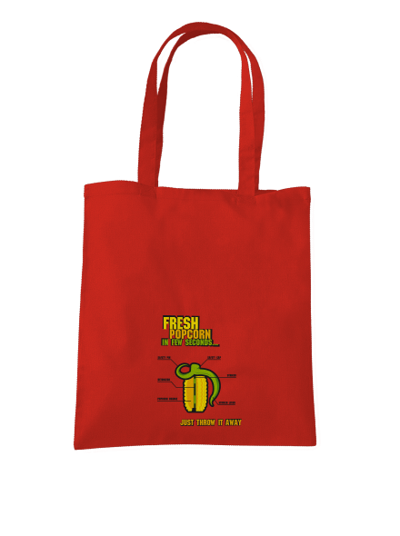 Popcorn grenade táska Bright Red