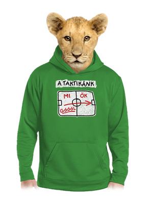 A taktikánk gyerek kenguruzsebes pulóver Kelly Green AWD