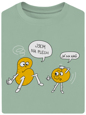 Részeg krumpli unisex túlméretezett póló Sage