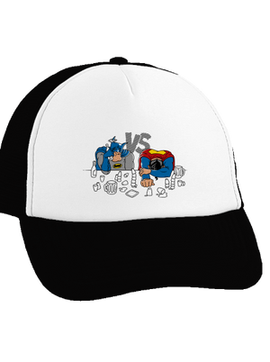 A szuperhősök harca teherautós sapka Black cap