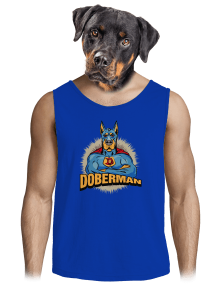 Doberman férfi trikó Royal Blue