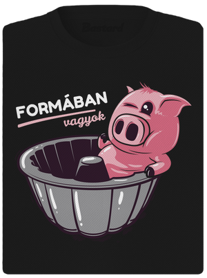 Formában női sportpóló Black