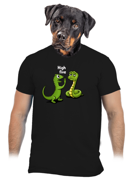 High Five férfi póló Black