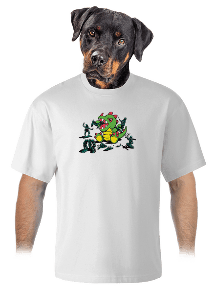 Játékok unisex túlméretezett póló White