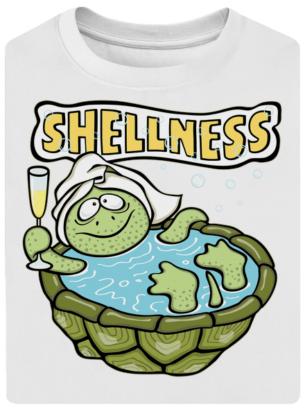 Shellness unisex túlméretezett póló White