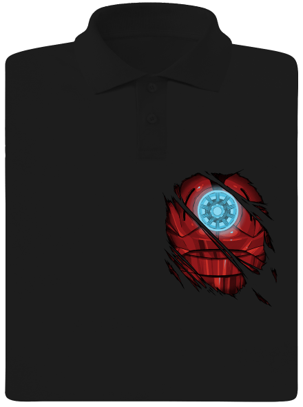 Ironman férfi pólóingek Black