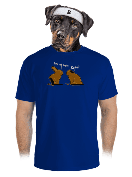 Fáj a seggem! férfi sportpóló Royal Blue Mal