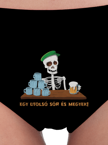 Egy utolsó sör és megyek női bugyik Black