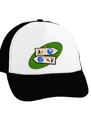 Hosszú távú menetelés teherautós sapka Black cap