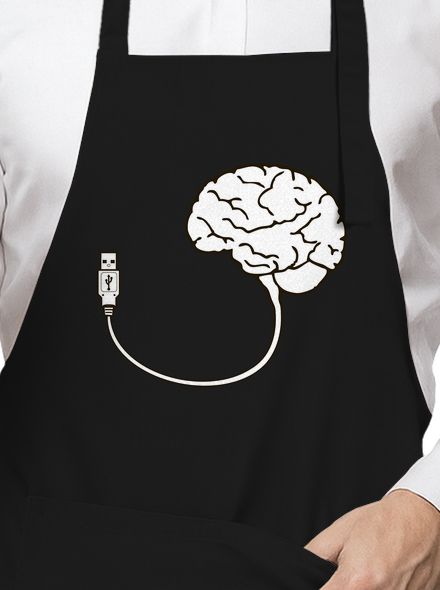 USB agy kötény Black