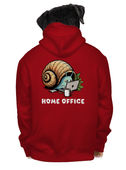 Sneka home office cipzáras férfi pulóver Red