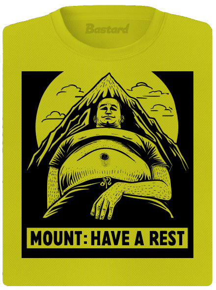 Mount have a rest női sportpóló Neon Yellow