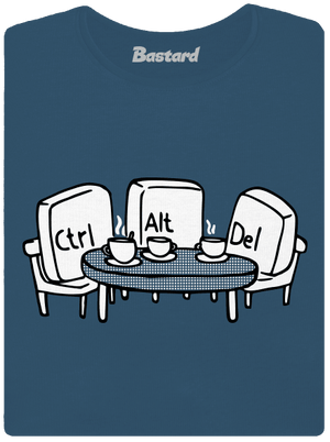 Elválaszthatatlan haverok prémium női póló Petrol Blue