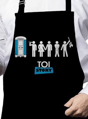 Toi Story kötény Black