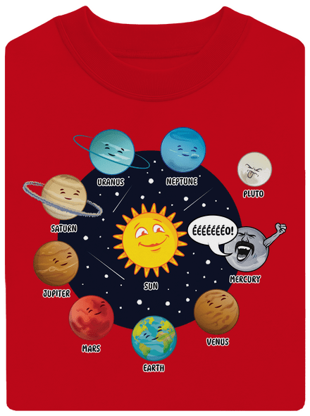 Mercury unisex crewneck Red