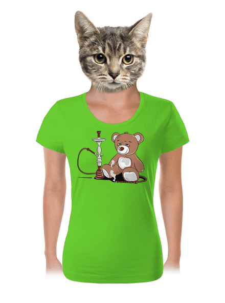 Vízipipa női póló Apple Green