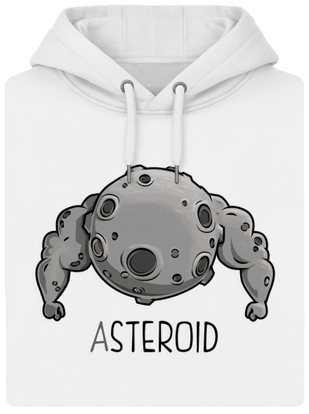 Asteroid unisex prémium pulóver Snowwhite
