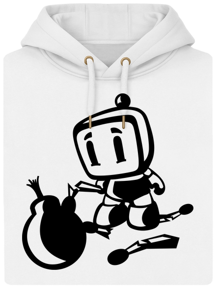 Bomberman unisex prémium pulóver Snowwhite