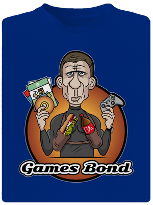 Games Bond férfi sportpóló Royal Blue Mal