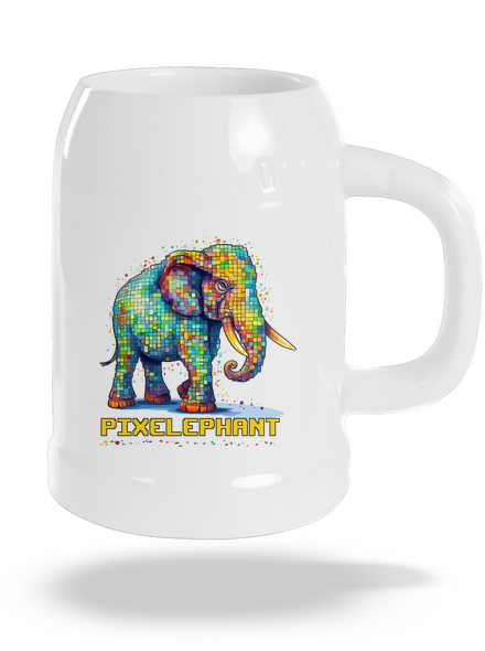Pixelephant söröskorsó White