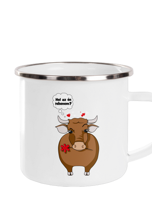 Tehén és bika pléhbögre White