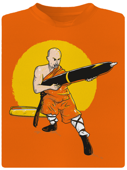 Kínai toll gyerek sport póló Neon Orange