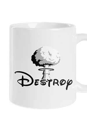 Destroy hagyományos bögre White