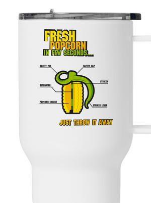 Popcorn grenade termosz bögre White