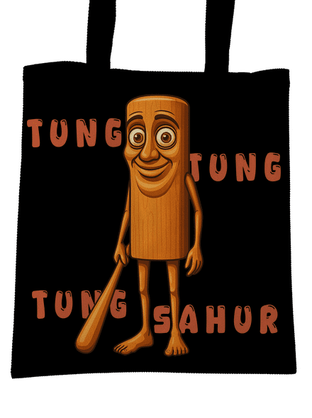 Tung Tung Tung Sahur – Italian Brainrot táska Black