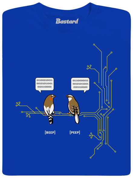 Beep and Peep férfi hosszú ujjú póló Royal Blue