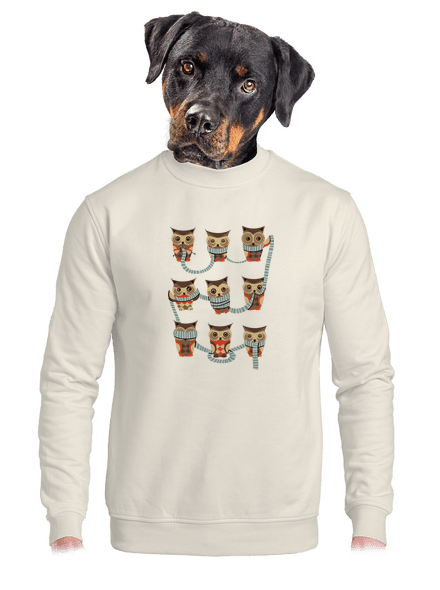Baglyok unisex crewneck Off White