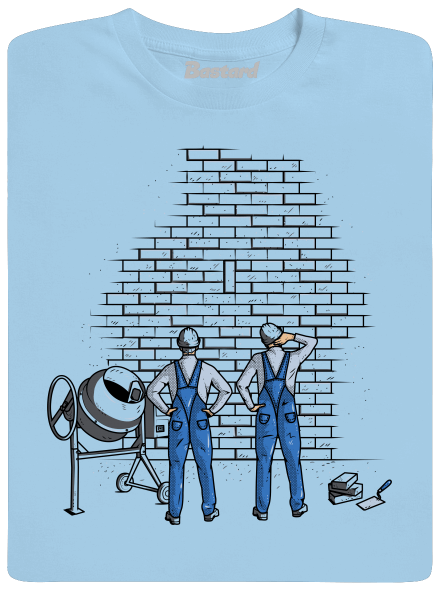 Kőművesek gyerek póló Sky Blue