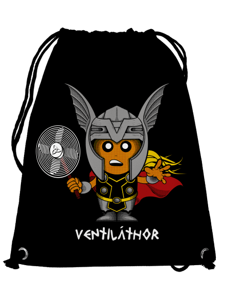Ventiláthor hátizsák Black