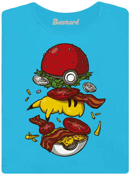 Pokémon burger női póló Blue Atol