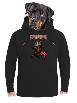 Starmageddon unisex prémium pulóver Dark Black